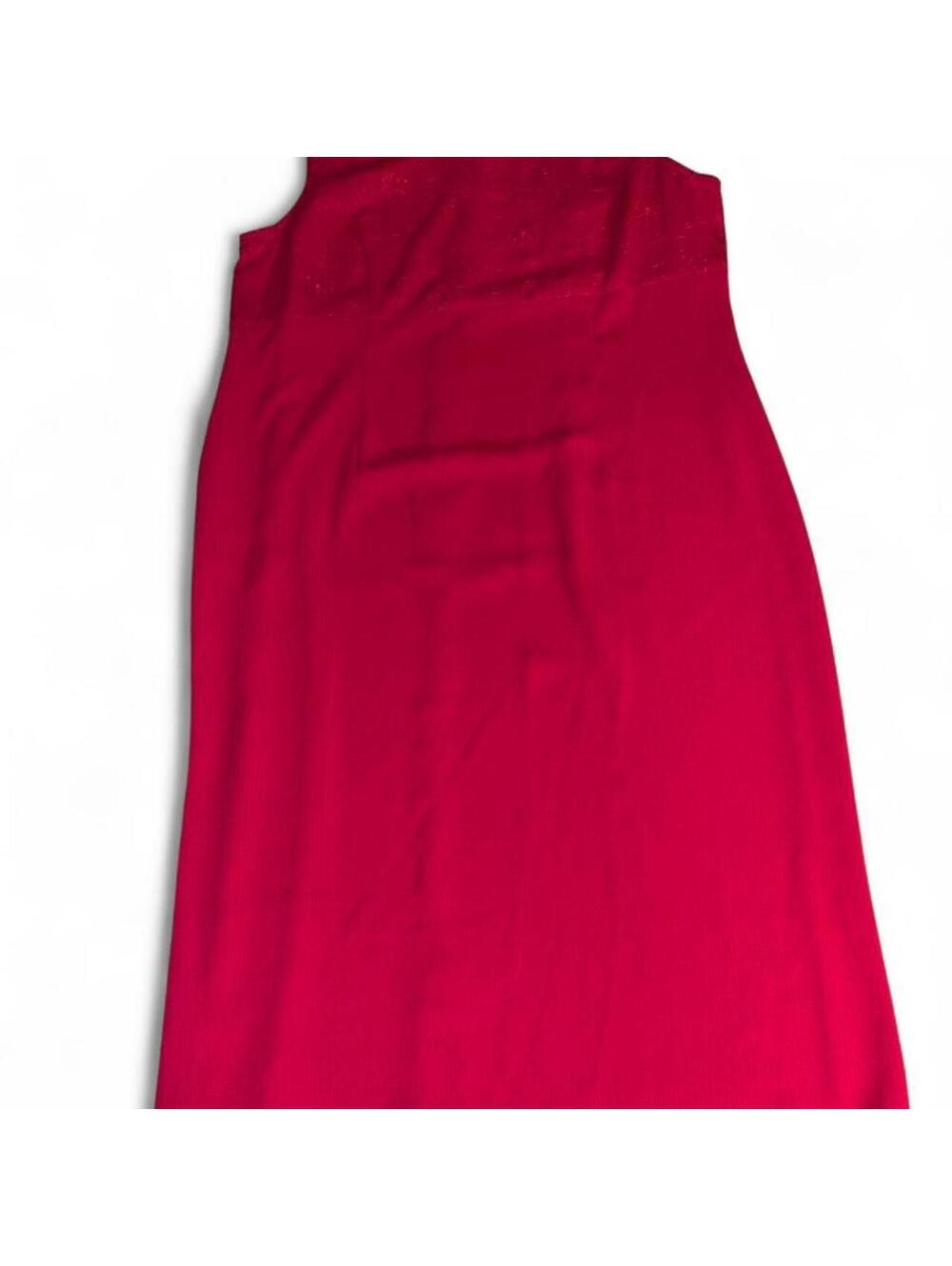 Vintage Sag Harbor Petite Magenta Sleeveless Sheath Midi Dress - Size 16P